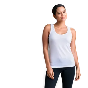 Essential White Tank Top Comfort Png 92 PNG Image