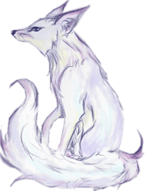 Arctic Fox Gray Wolf Clip Art - White Fox Animal Anime, HD Png Download PNG image with transparent background