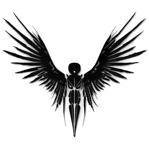 Ethereal Black Wings Silhouette PNG 59 PNG image with transparent background