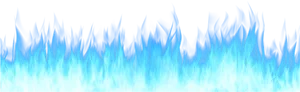 Ethereal Blue Flames PNG Image