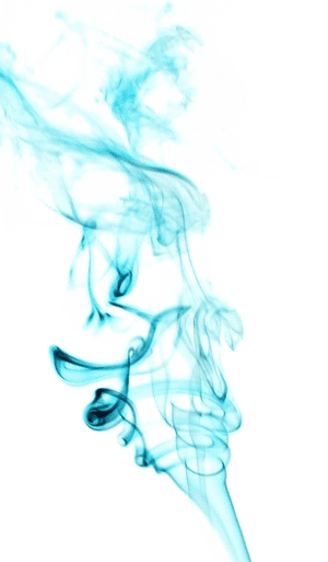 Ethereal Blue Smoke PNG image with transparent background
