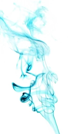 Ethereal Blue Smoke PNG Image