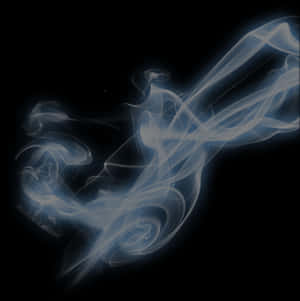 Ethereal_ Blue_ Smoke_ Art PNG image with transparent background