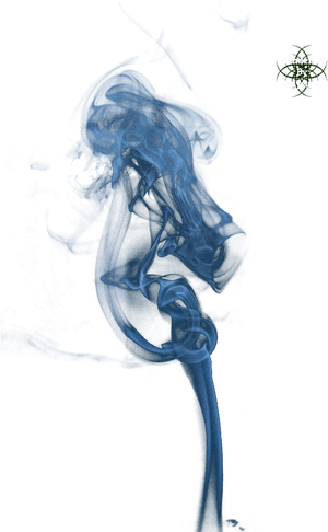 Ethereal_ Blue_ Smoke_ Art PNG image with transparent background