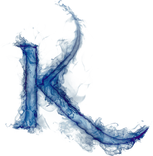 Ethereal Blue Smoke Art PNG image with transparent background