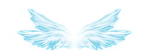 Ethereal Blue Wings PNG Image