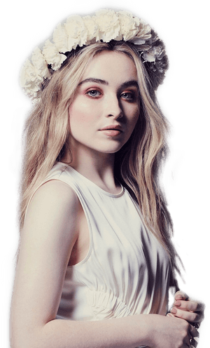 #sabrinacarpenter #sticker #celebrity #white #tumblr - Sabrina Carpenter, HD Png Download PNG with transparent background