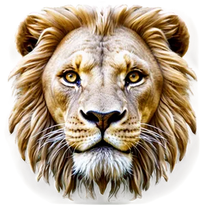 Ethereal Lion Face Png Isi PNG Image