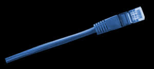 Ethernet Cable Isolatedon Black PNG with transparent background