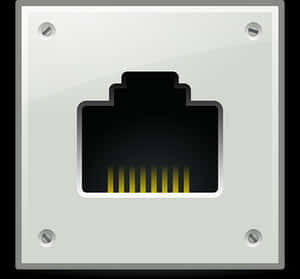 Ethernet Port Icon PNG with transparent background