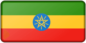 Ethiopian Flag Graphic PNG image with transparent background
