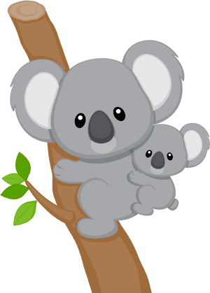 Eucalyptus Clipart Baby Koala - Koala Clipart PNG image with transparent background