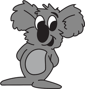 Eucalyptus Elementary - Koala PNG image with transparent background