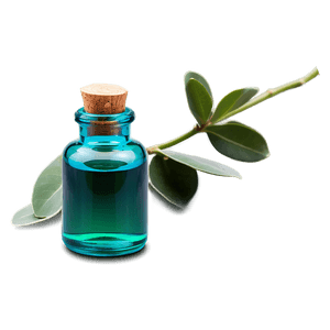 Eucalyptus Essential Oil Bottle PNG wqi PNG