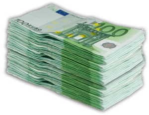 Money Euro Gold Banknote United States Dollar - Stack Euro Money Png, Transparent Png PNG