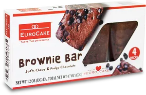 Eurocake Brownie Bar Packaging PNG Image