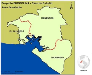 Euroclima Project Honduras Study Area Map PNG Image