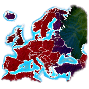 Europe Environmental Map PNG icy PNG image with transparent background