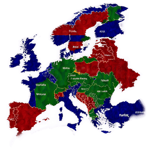 Europe Language Map PNG 24 PNG image with transparent background