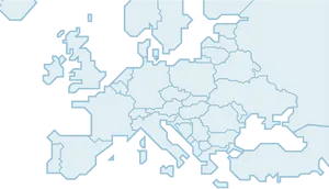 Europe Map Silhouette PNG Image