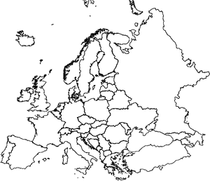 European Countries With Records Of Ips Amitinus - Europe Political Map For School, HD Png Download PNG image with transparent background