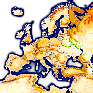 Europe Population Density Map PNG 06112024 PNG image with transparent background