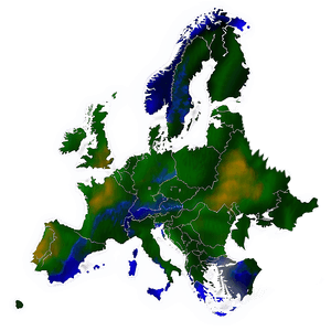Europe Topographic Map PNG 30 PNG image with transparent background