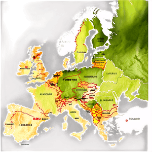 Europe Wine Regions Map PNG uia86 PNG image with transparent background