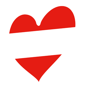 Eurovision Heart White Clipart , Png Download - Austria Eurovision Heart Flag, Transparent Png PNG image with transparent background
