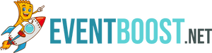 Event Boost Logo Rocket Character PNG image with transparent background