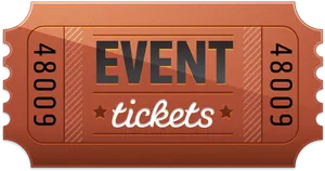 Event Ticket Design PNG Image