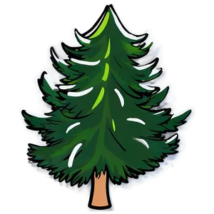 Evergreen Tree Outline Png Qqm PNG Image