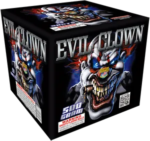 Evil Clown Fireworks Packaging PNG Image