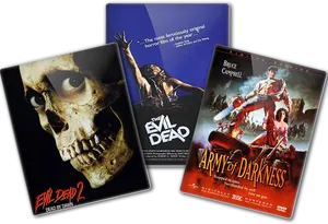 Evil Dead Series D V D Covers PNG Image