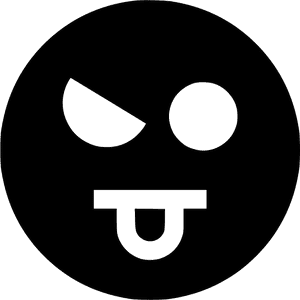Evil Eye S - Black Sad Emoji Dp, HD Png Download PNG image with transparent background