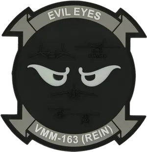 Evil Eyes Military Patch PNG Image