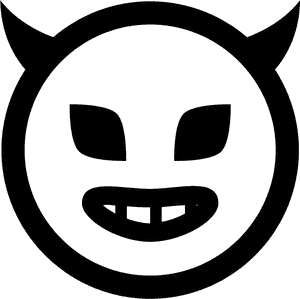 This Icon Is A Round Face That Is Evil - Evil Transparent Background, HD Png Download PNG with transparent background