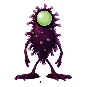 Evil Virus Cartoon Character Png 06282024 PNG Image