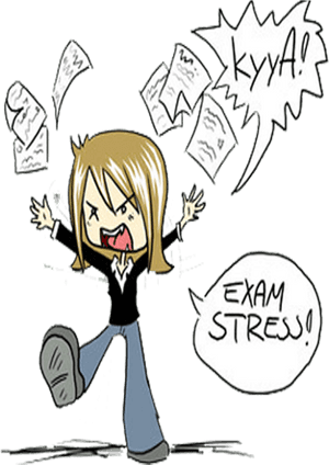 Stress Clipart Person - Exam Stress Of Cartoons, HD Png Download PNG image with transparent background