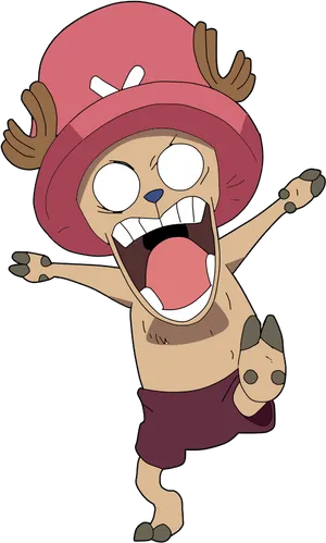 Excited Anime Character Chopper.png PNG Image