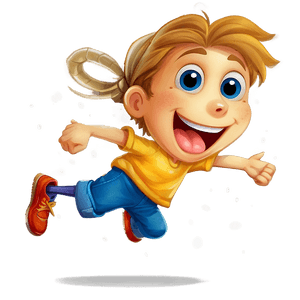 Excited Jump Illustration PNG anm PNG image with transparent background