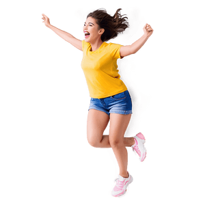 Excited Jump Illustration PNG khk PNG image with transparent background