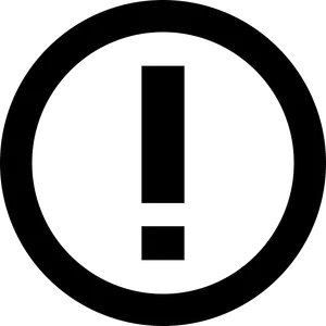 Exclamation Mark Inside Circle Icon PNG Image