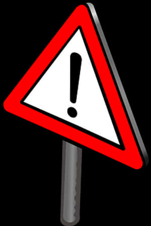 Exclamation Warning Sign PNG image with transparent background