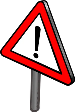 Exclamation Warning Sign PNG Image