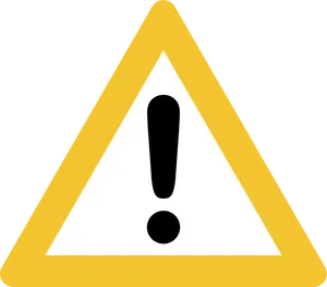 Exclamation Warning Sign PNG Image