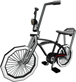 Exercise Bike3 D Model PNG Image