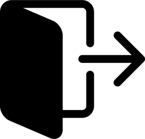 Font Exit - Exit Png Icon, Transparent Png PNG with transparent background