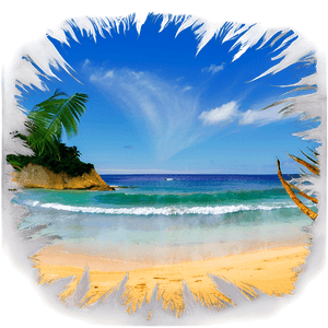 Exotic Beach Sunset Picture PNG 05212024 PNG image with transparent background