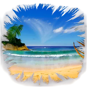 Exotic Beach Sunset Picture Png 05212024 PNG Image